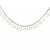 Contemporary 70289 Diamond Gold Choker Necklace 3.5ct Cascade 14k White Double Chain For Sale - Image 3 of 8