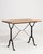 Cast Iron Bistro Table with Oak Top, Antique, France, 20th Century For Sale In Greensboro - Image 6 of 13