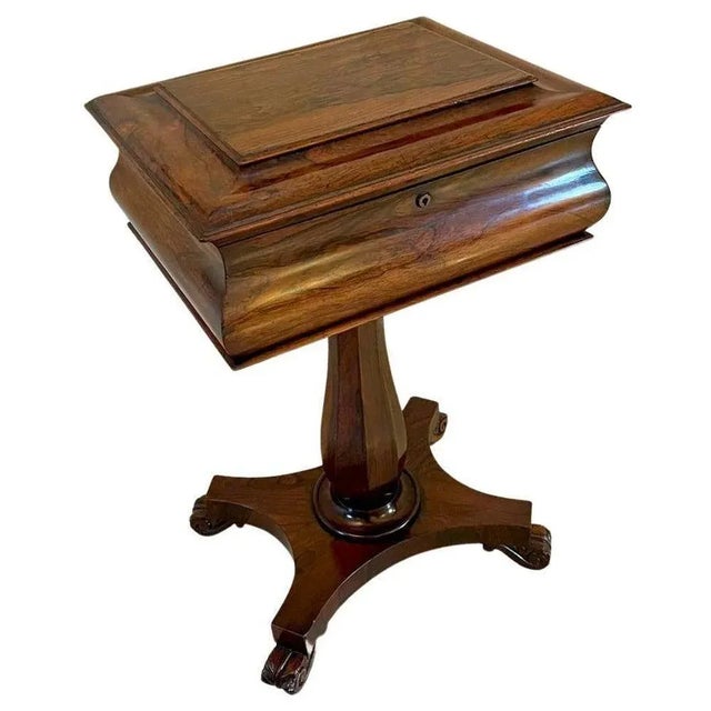 Antique William IV Rosewood Work Box For Sale - Image 16 of 16