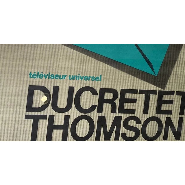 Advertising Poster from Ducretet Thomson, 1960s For Sale - Image 4 of 6