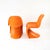 1970s Orange S-Chairs by Verner Panthon for Herman Miller, 1970s, Set of 2 For Sale - Image 5 of 12