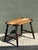 Tan Vintage Rush Seat Turned Wood Low Stool For Sale - Image 8 of 12
