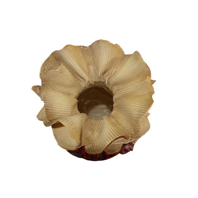 2010s Ruffled Edge Colorful Clay Vase by Gail Markiewicz For Sale - Image 5 of 6