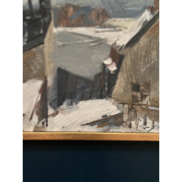 Adrian Van Arkel, Rooftops, 1960s, Oil on Canvas, Framed For Sale - Image 5 of 13