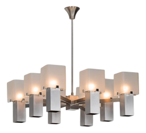 Cubic Chandelier Angelo Lelii for Arredoluce, Italy, 1972