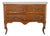 18th Century Louis XV Walnut Commode with Serpentine Front and Bronze Hardware For Sale