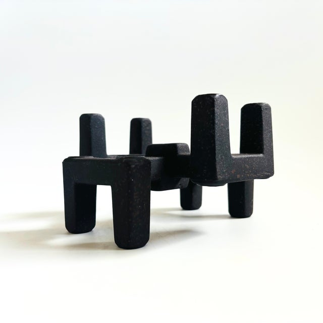 Dansk Designs MCM Dansk Stacking Candle Holders by Jens Quistgaard - Set of 2 For Sale - Image 4 of 11