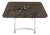 Vintage French Rectangular Metal Folding Dining Table, 1950s For Sale