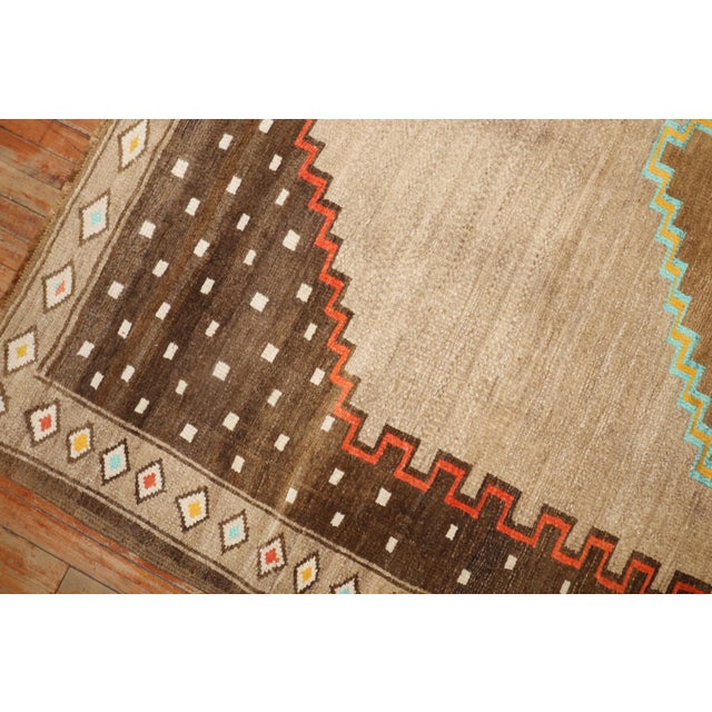 Textile Zabihi Collection Geometric Vintage Turkish Room Size Rug For Sale - Image 7 of 9