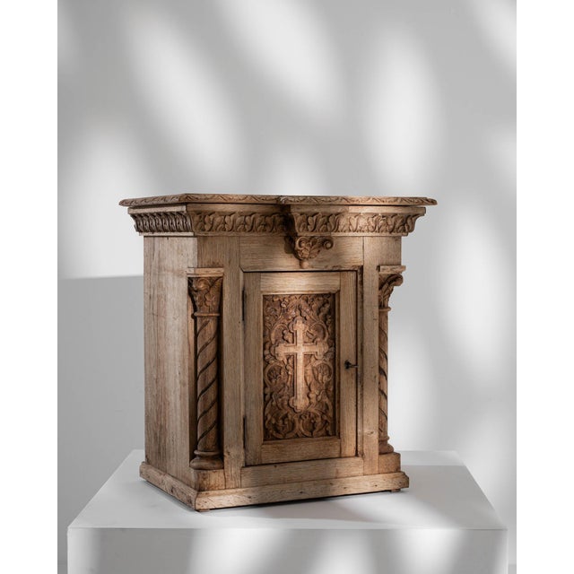 19th Century 19th Century Belgian Bleached Oak Box For Sale - Image 5 of 18