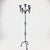 Metal Hand Forged Wrought Iron Floor Candelabra 50″ (127cm) Antique Copper Patina 5-Arm Candle Holder Gothic Medieval Church Decor For Sale - Image 7 of 7