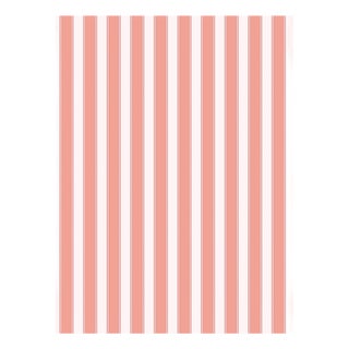 The House of Scalamandré Piano Stripe | Wallcovering Wallpaper, Peach For Sale