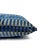 Modern Lee Jofa Picket in Night Sky Lumbar Pillow Cover -Blue Stripe Velvet For Sale - Image 3 of 5