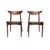 An exceptionally beautiful pair of Danish vintage dining chairs by Harry Ostergaard for Randers. They were made in Denmark...