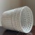 Mid-20th Century White Wicker Wastepaper Basket For Sale In Baltimore - Image 6 of 13
