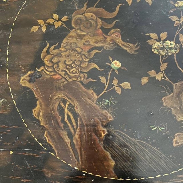 Wood Art Deco Italian Dining Table in Black Wood, 1930s For Sale - Image 7 of 17