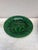 French Green Majolica Leaves Plate Clairefontaine , Circa 1890.
