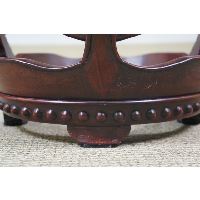Mid 20th Century Chinese Rosewood Barrel Drum Stool Garden Seat Pedestal Plant Stand 19" For Sale - Image 4 of 13
