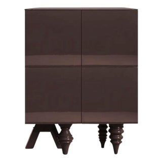 1M + 1M Multileg Cabinet Lacquered in Brown by Jaime Hayon for BD Barcelona For Sale