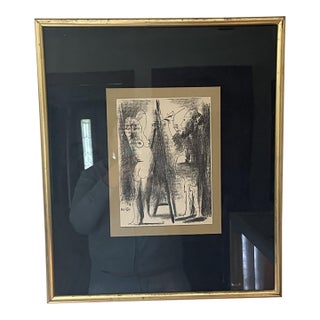 Picasso Lithograph “Le Peintre Et Son Modèle,” 1964 – Framed For Sale