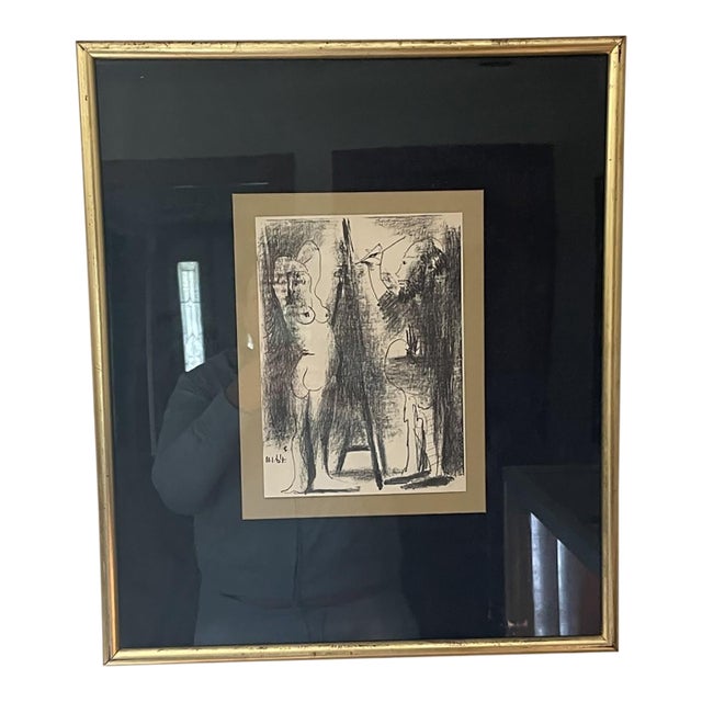 Picasso Lithograph “Le Peintre Et Son Modèle,” 1964 – Framed For Sale