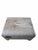 Beige Vintage Rustic Modern Cowhide Ottoman Newly Reupholstered in Cowhide For Sale - Image 8 of 9