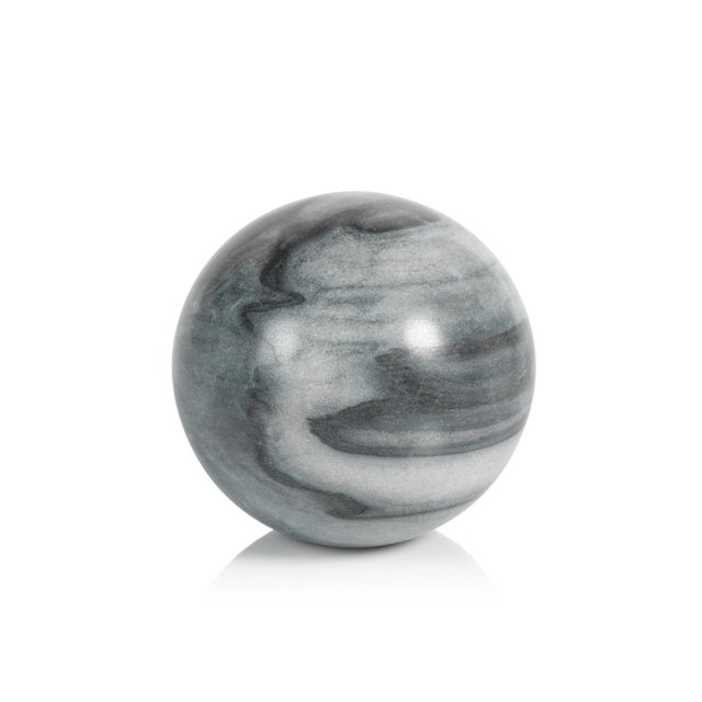 Finish a contemporary room with just the right accessories, including our sleek sophisticated gray marble fill balls. A...