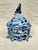 Cornflower Blue Replica of Delft Tobacco Box For Sale - Image 8 of 12