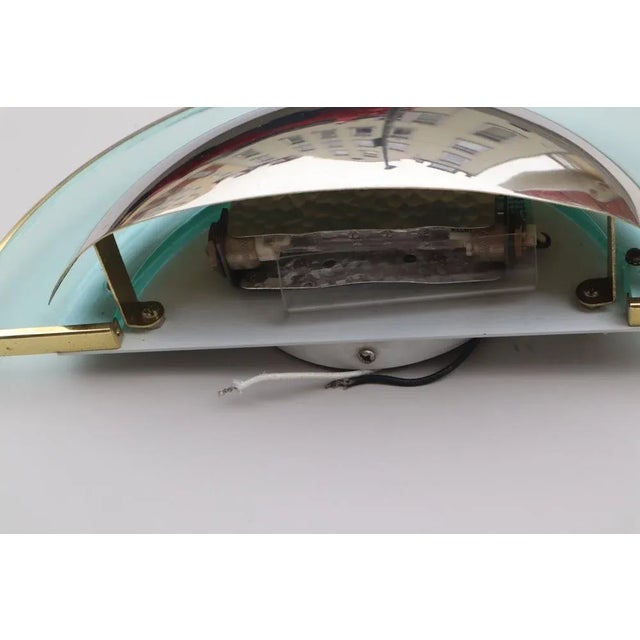 Postmodern Wall Light in Chrome, Brass and Glass from Estilux, 1990s For Sale - Image 6 of 11