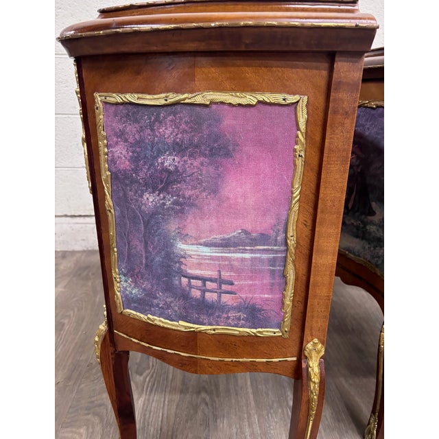 Vintage French Louis XV Style Nightstands Bedside Cabinets - Pair For Sale - Image 16 of 18