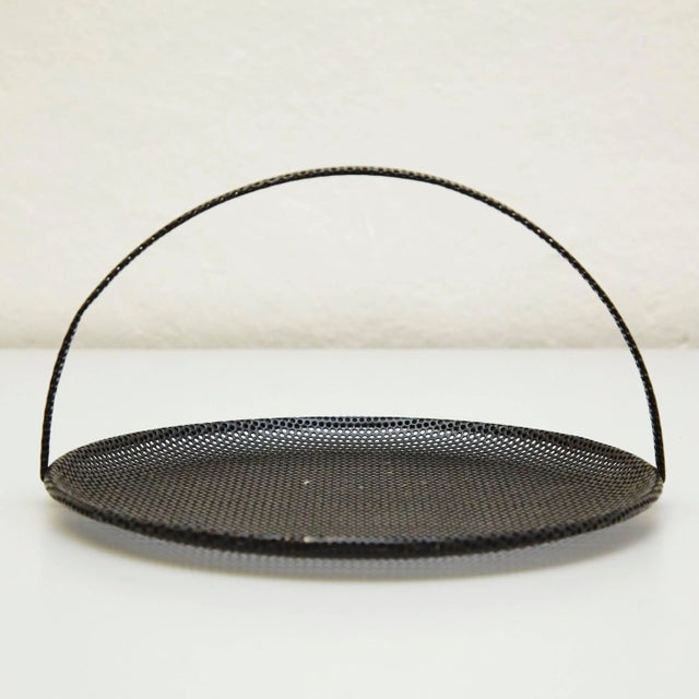 Enameled Metal Plate by Mathieu Matégot for Artimeta, 1950s For Sale - Image 4 of 9