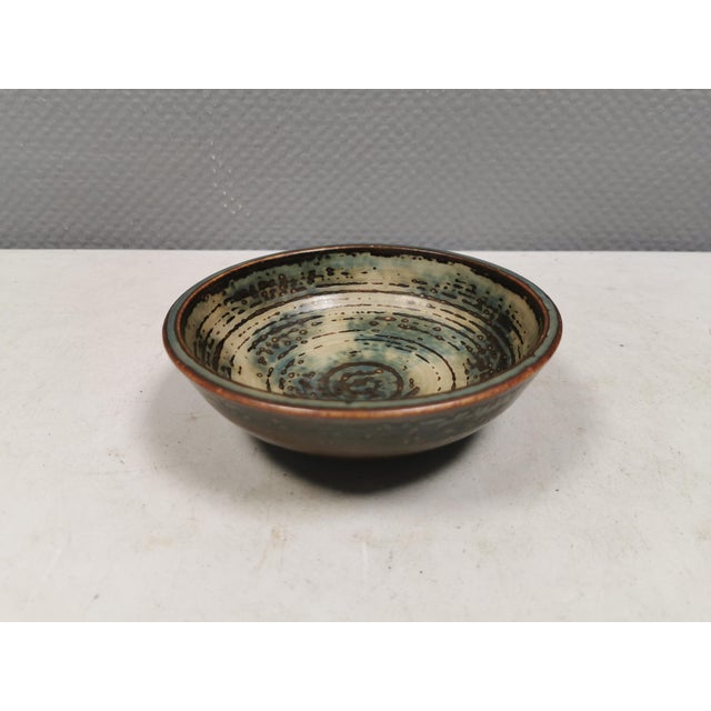 Bowl with Sung Glaze by Kresten Bloch for Royal Copenhagen, 1963 For Sale - Image 9 of 12