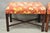 Vintage Chinese Chippendale Style Carved Mahogany Fretwork Bench Stool - Pair For Sale - Image 9 of 12