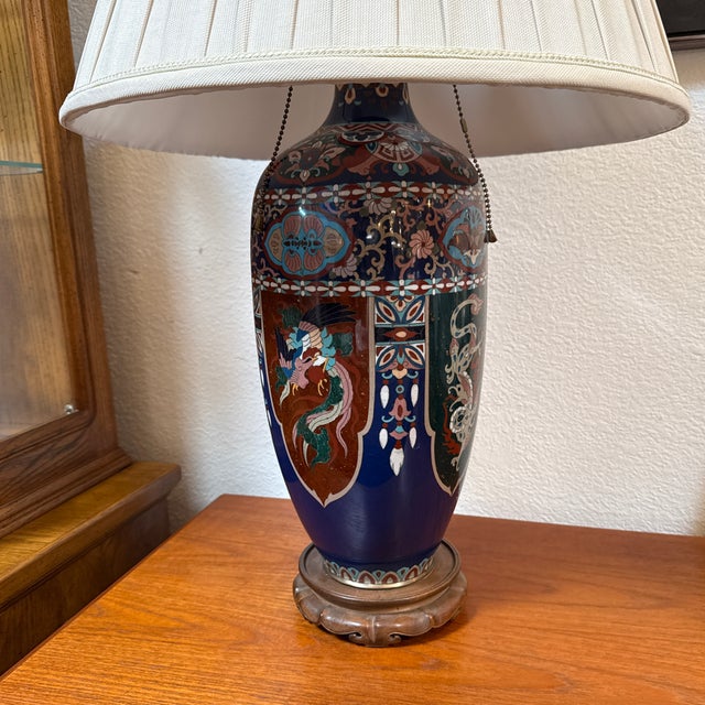 Mid Century Kutani Table Lamp For Sale - Image 11 of 12