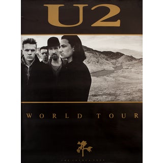 U2 the Joshua Tree World Tour 1987 Poster For Sale
