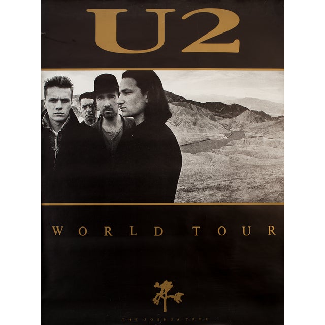 U2 the Joshua Tree World Tour 1987 Poster For Sale