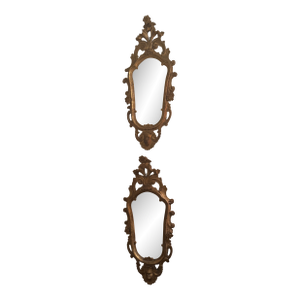 Pair Venetian Giltwood Mirrors