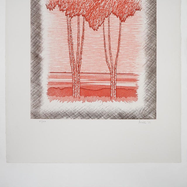 Mario Rossello, Composition, Etching and Aquatint, 1980s For Sale - Image 10 of 14