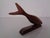 Brown Danish Teak Shark with Stand, 1960s For Sale - Image 8 of 15