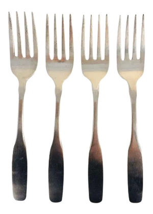 Mid-Century Paul Revere Stainless Salad Forks - Set of 4