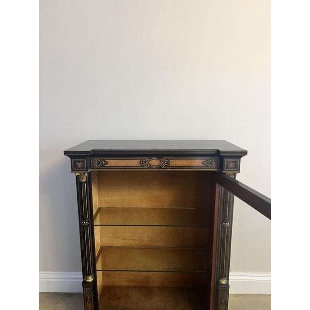 Antique Victorian Ebonised Side Cabinets, 1860, Set of 2 For Sale - Image 9 of 12