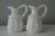1980s Small Milk Glass Creamers / Syrup Vases - a Pair For Sale - Image 4 of 4