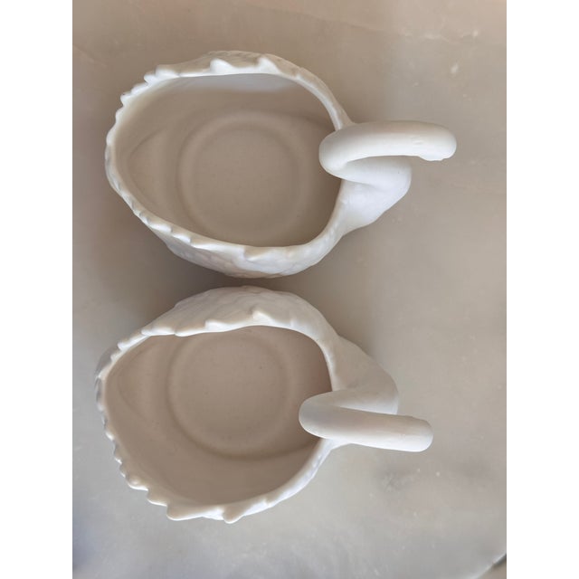 Vintage White Porcelain Swan Cake Toppers - A Pair For Sale - Image 9 of 10