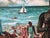 Raymond Diericks, The Beach, 1950s, Oil Painting on Panel, Framed For Sale - Image 4 of 6