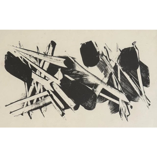 Pierre soulages (1919-2022) depaysages ii original lithograph, 1959 unsigned edition of 60 copies + some trial proofs on...