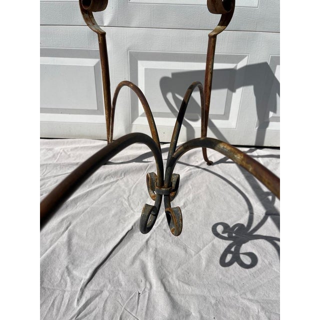 Vintage Iron Console Table For Sale - Image 9 of 13