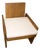 Andrianna Shamaris Minimalist Teak Wood Spa Chair For Sale