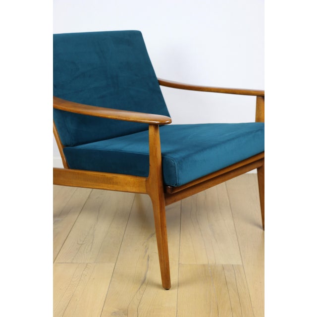 Vintage Danish Loft Lounge Chair in Sea Green, 1970s For Sale - Image 10 of 11