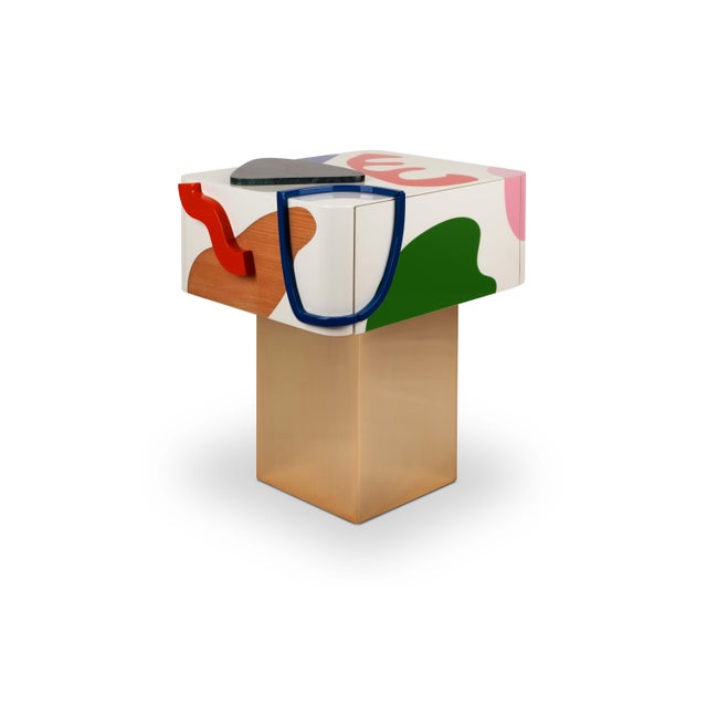 Contemporary Fauves Bedside Tables by Malabar, Set of 2 For Sale - Image 3 of 16