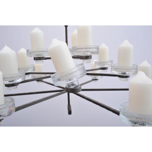 Wrought Iron Candlestick by Erik Höglund for Kosta Boda, 1960s For Sale - Image 6 of 11